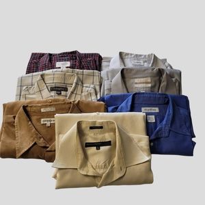 Lot of 7 Mens Big & Tall Sizes XL, 2XL, Croft & Barrow, Brooks Bros etc
